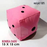 Dadu / boneka dadu / bantal dadu / bantal boneka dadu ular tangga raksasa / 15X15cm / Dadu Games / b