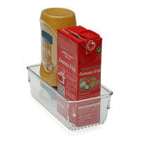 【VERSA】粒紋冰箱收納盒 長方15.5cm(冰箱收納盒 蔬果收納盒 分層分格)