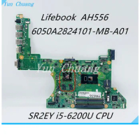 ADZAM-6050A2824101-MB-A01 Motherboard For Fujitsu Lifebook AH556 Laptop Motherboard with i5-6200U CPU 2GB GPU DDR4