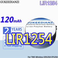 High Capacity GUKEEDIANZI Battery LIR1254 120mAh For Sony WF-1000XM3 WF-1000X TWS true wireless Bluetooth headset ICR1254 CP1254