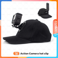 CERASTES Pocket Camera Head Hat Sun Cap With J Base Screw For GOPro DJI Pocket Camera Gimbal Action Camera Accessories