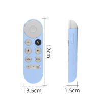 ​Soft Silicone Case For Chromecast Remote Control Protective Cover Protective Shell For Google TV Voice Remote Control