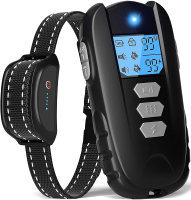 Dog Training Collar with Remote - Shock Collar for Dogs Waterproof Electric Collar with Flashlight B