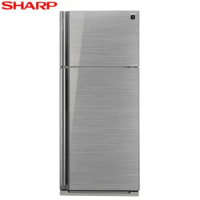 夏普583公升變頻雙門玻璃冰箱SJ-GD58V-SL