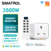 SMATRUL 16/20A RF433+wifi smart plug Tuya WiFi Socket Adapter Outlet Smart Life APP Voice Timer Goog