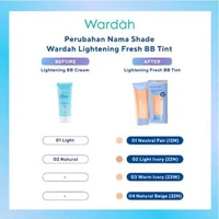Wardah Lightening Fresh BB Tint 15ml - Alas Bedak Wardah Spf 32 02LightIvory