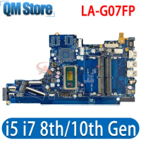 EPW50 LA-G07FP LA-G07GP For HP Pavilion 15-DA 250 G7 Laptop Motherboard With 5405U I3-8145U I5-8265U I7-10510U CPU Fully Tested
