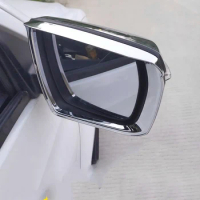 ABS Chrome Exterior Accessories car side door rearview mirror rain eyebrow sticker cover trim for Mazda BT-50 BT50 2021 2022