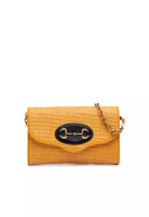 Gucci 二手 Gucci 拉菲草馬銜扣 1955 鏈條斜挎包