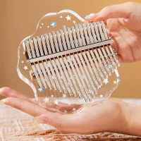 นิ้วหัวแม่มือคริสตัลอะคริลิค Kalimba, HLURU, เปียโนนิ้ว 17 และ 21 คีย์, เหมาะสำหรับผู้เริ่มต้นและเด็