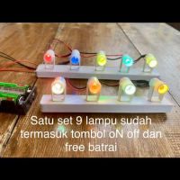 Lighting Beam mini USB dan Batrai Beam Sound Horeg Miniatur Lampu 5 mm paket lengkap jika pembelian