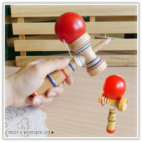 木製劍玉-中 日月球 日本童玩 劍玉 劍球 技巧球 懷舊童玩