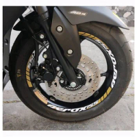 1 Set Aerox Motorcycle Wheel Sticker front & Back Mags Decals For Motor Vinyl Rim Stickers Decor