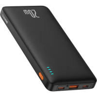 Baseus Portable Charger, 20W PD QC Power Bank Fast Charging, 10000mAh Slim Battery Pack Charger Portable with USB C in&amp;Out