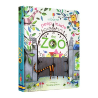 Usborne Peep Inside The Zoo, Children's books aged 3 4 5 6, English picture book, 9781409549925