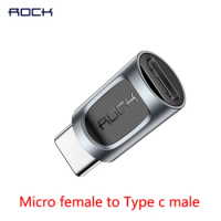 Rock usb c adapter for iPhone 7 8 Samsung huawei xiaomi usb adapter for lightning to micro usb type c adapter converter Charging