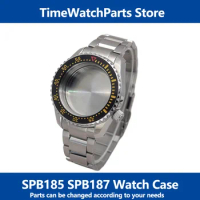 Seiko Watch Case Mod SPB185 SPB187 Case with Stainless Steel Silver Bracelet Bezel Insert For NH35 NH36 Movement Men Dive Watch
