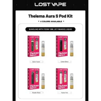 Thelema Aura S 40W 1600mAh Bundling Foom Icy Mango 15ML - 100% Authentic by Lost Vape x Foom Baroque