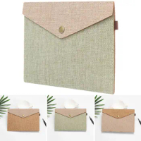 Stationery Elegant Portable Organizer Document Bag Paper Holder File Folder Canvas Felt File Briefcase High Quality