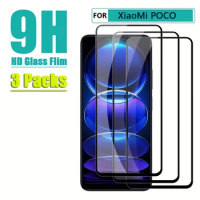 3PCS Tempered Glass for Xiaomi Poco X3 Pro X3 NFC X4 Pro Screen Protector for Poco M3 M4 Pro M5S M2 C3 Glass