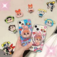 Anime The Powerpuff Girls Phone Case Applicable To Iphone 15/14Promax/13Pro Kawaii Cartoon Phone Case Birthday Gift for Girls