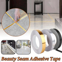 50M Gold Ceramic Tile Gap Tape Decoration Self-adhesive Tile Strip Waterproof Wall Sticker Line Home