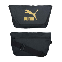 PUMA 中型信差包-斜背包 側背包 肩背包 4L 07848401 黑金