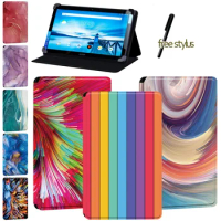 For Lenovo Smart Tab P10 10.1 " Shockproof Tablet Case for Lenovo Tab P10 - Fashion Watercolor Leather Stand Cover Case + Pen