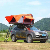 ABS Shell Car Rooftop People Open Side 4 Person SUV Roof Top Tent For Outdoor Camp