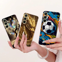 Sarung Lukisan TPU Silikon, Untuk Samsung Galaxy A37 5G, Rekaan Kucing Bunga Elegan Baharu, Sarung T