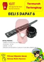 D013 Borgol leather sintetis pasangan pria wanita ikat tangan berkualitas lembut halus bdsm import