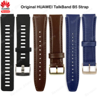 Original Strap for HUAWEI Talkband B5 Rubber Wrist Strap Mocha Brown Leather Titanium Wristband HUAW