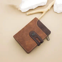 Fashion PU Leather Mens Wallet Fold Thin s Credit Card Holder Youth Student Coin Purse Standard For Men
