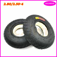 9 Inch Tire 2.80/2.50-4 Electric Scooter Trolley Trailer Solid Tyre Without Inner Tube Tyre and Wheelchair Solid Tire