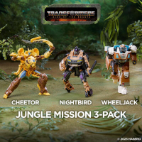 預購《TRANSFORMERS 變形金剛》萬獸崛起 電影7 JUNGLE MISSION 3-PACK 黃豹 夜鶯 千斤頂 東喬精品百貨 F80475L00