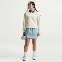 NIKE G NSW Polo Long Sleeve Top [IF2311-047] S SOFT PEARL/MYSTIC NAVY/SOFT PEARL