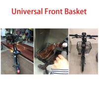 For Ninebot Scooter Front Tool Storage Carrying Basket Frame for Xiaomi M365/Pro Stainless Head Handle Basket for Qicycle Bike