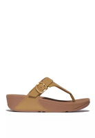 FitFlop FitFlop LULU Adjustable Leather Toe-Post Sandals - Camel (ES8-040)