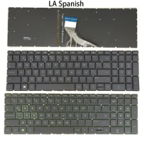 LA Spanish Keyboard for HP Pavilion Gaming 15-dk0000, 15- cx0020ns cx0021ns cx0022ns cx0051ns cx0052ns cx0053ns cx0054ns Backlit