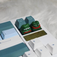 ECHOME Sad Frog Keycap Cute Artisan Keyboard Cap Original Custom Resin Anime KeyCap for Mechanical Keyboard Accessories Gift
