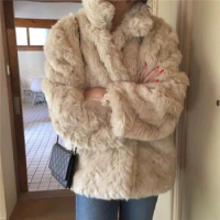 Warm Jacket For Women Fur Coats For Women Winterwear Solid Women's Winter Jacket 2021 Fashion Faux Fur Coat Mink Fur Teddy Coat