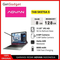 Advan Tab Sketsa 5 - 8GB 128GB (8/128) Tablet 12" IPS New Original Garansi Resmi - Tablet Only Table
