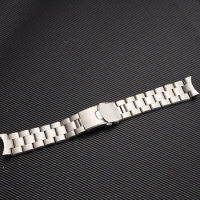 For Seiko Solid Stainless Steel Band Skx007 Skx009 SRPD63K1 samurai 22mm Men's Strap Curved Bracelet