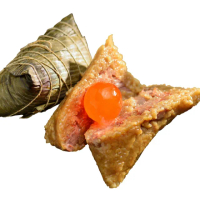 【南門市場立家】湖州蛋黃鮮肉粽子10顆組(每顆200g 2016蘋果日報湖州粽冠軍 端午節 端午節肉粽 粽子)