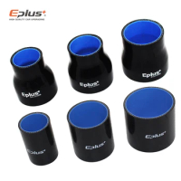 EPLUS Silicone Tubing Hose Intercooler Turbo Intake Pipe Coupler Hose Universal Straight Multiple Sizes Black Length 76mm