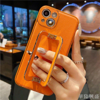 蘋果13手機殼新款輕奢iPhone13promax方框折疊支架高級感保護套女