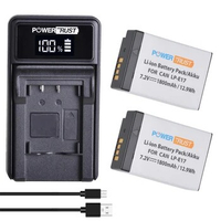 LP-E17 LPE17 Battery and Charger for Canon EOS Rebel SL2 SL3 T6i T6s T7i EOS M5 M3 M6, M6 mark2 77D 200D 250D 750D 760D 800D