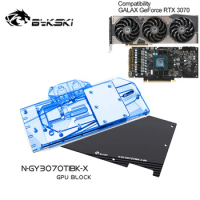 Bykski N-GY3070TIBK-X,GPU Waterblock for GALAX/GAINWARD GeForce RTX 3070 Ti Graphics Card with Backplate
