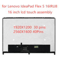 16" For Lenovo IdeaPad Flex 5-16 Series Flex 5 16ALC7 Flex 5 16IAU7 LCD Display Touch Screen Digitiz