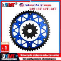 520 13T 45T-52T Motorcycle Front &amp; Rear Sprocket For YAMAHA WR125L WR125M WR125N WR125P WR125K YZ125L YZ125M YZ125N WR YZ 125